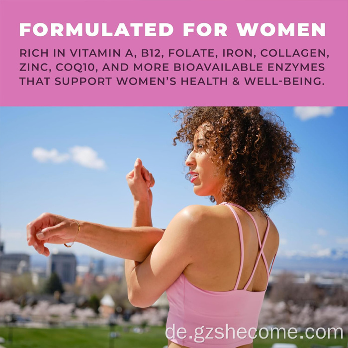 Pflanzenextrakte aus Rinderorganen unterstützen die allgemeine Energie von Frauen